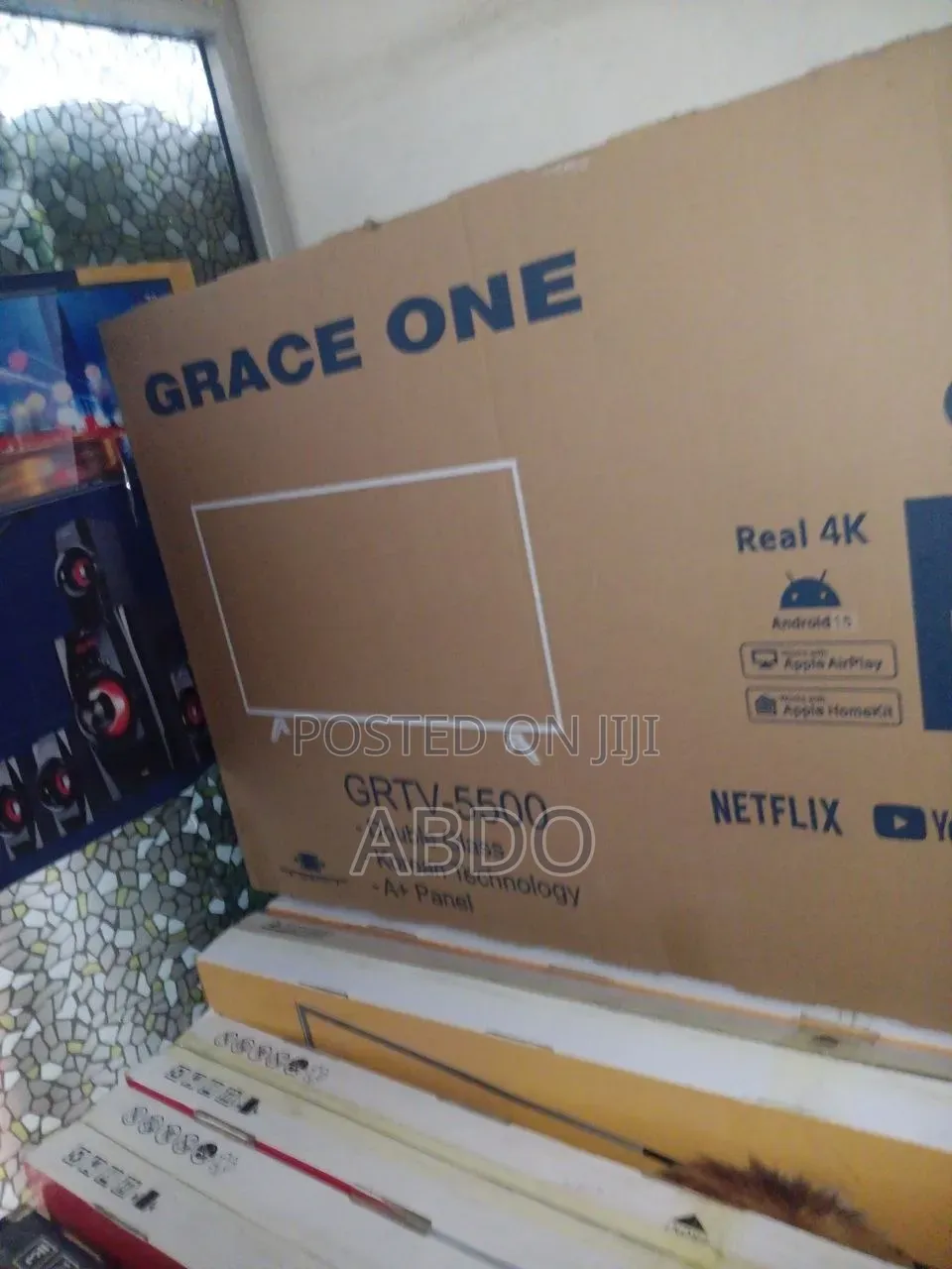 Grace One Smart Tv 55 Inch Andraid Doubel Gelass 2026 Quality