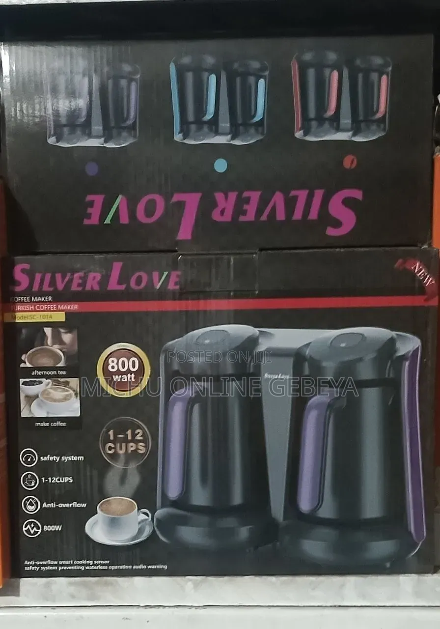 Silver Love Turkish Coffee Maker/ Free Delivery