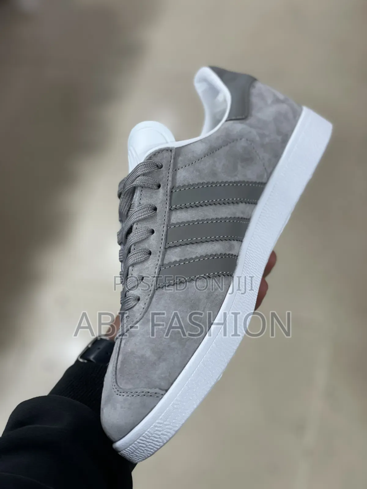 Adidas Gazelle Grey Stripes Flat Shoe