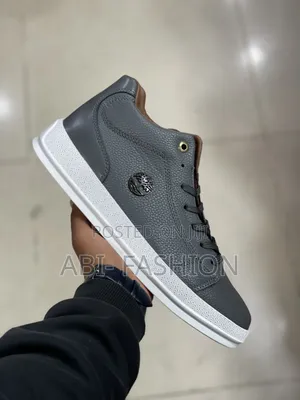 Timberland Men's Casual High-Top Grey Leather