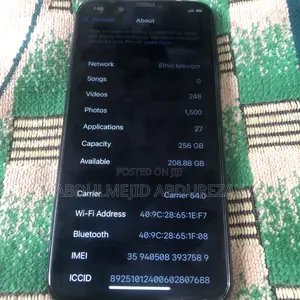 Apple iPhone X 256 GB Black