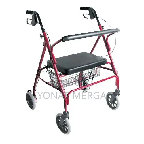 Walking Frame Rollator With Handbrake