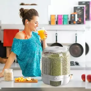 360° Rotating Grain Storage Container የሚሽከረከር ዘመናዊ የጥራጥሬ ማስቀመጫ
