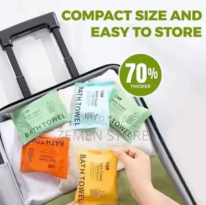 Compressed Travel Bath Towel – Portable Extra Thick