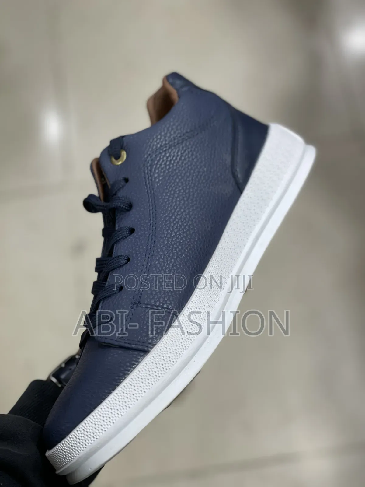 Timberland Boots Blue and Brown Pure Leather Mid High