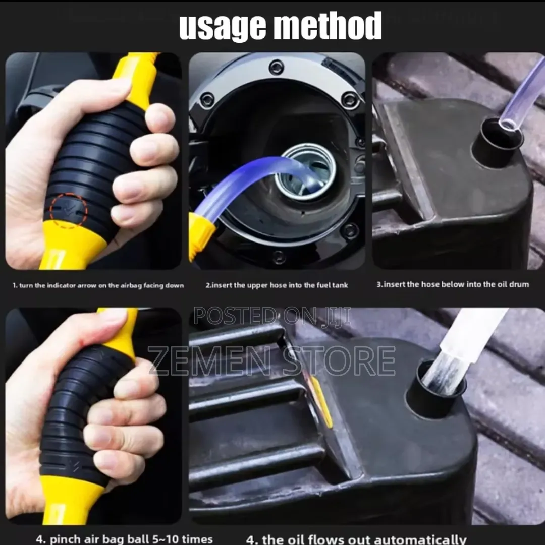 Universal Manual Fuel Liquid Transfer Pump With 2m Heavy-Duty Hose