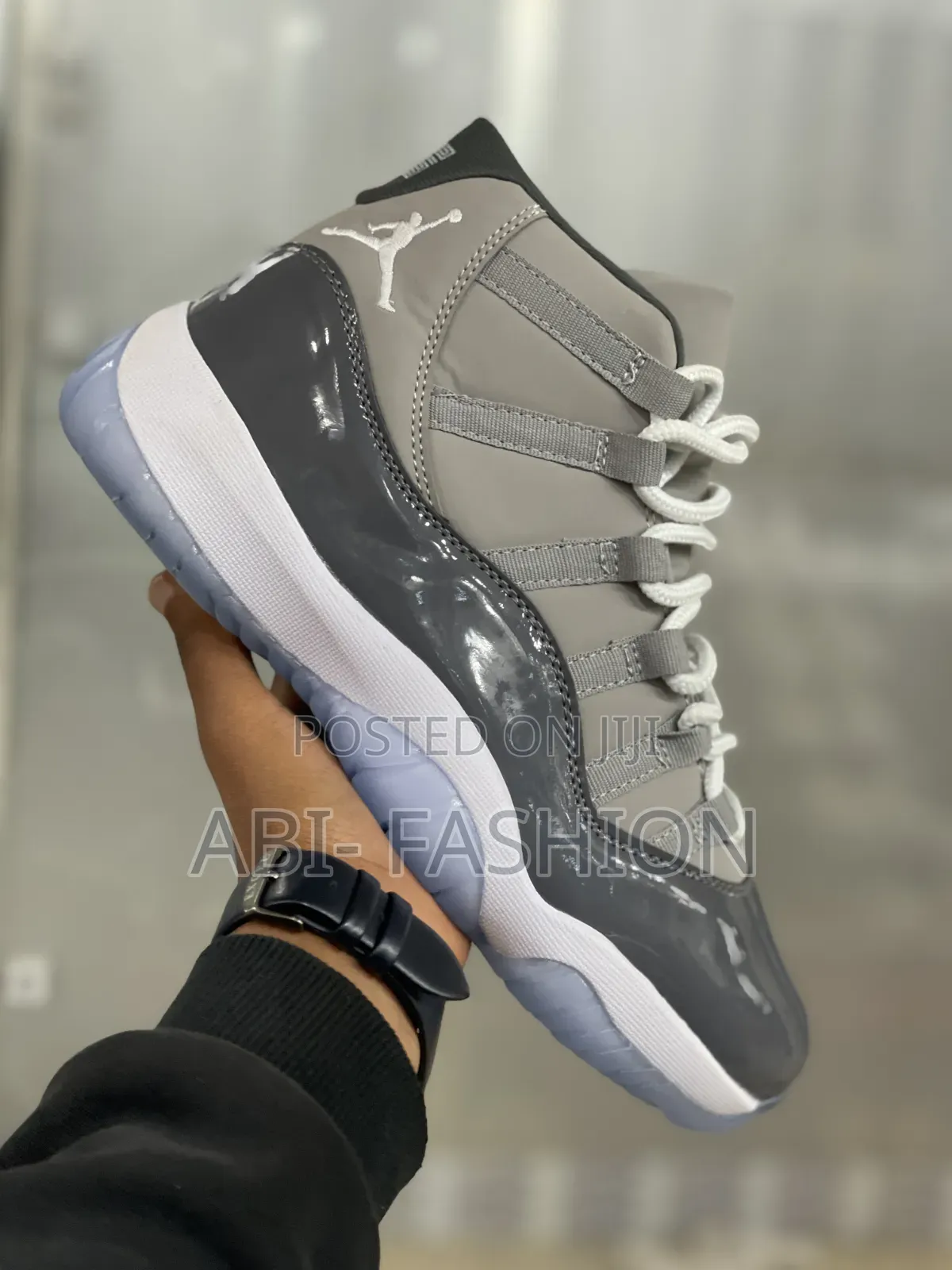 Nike Air Jordan 11 Retro Grey Mud Sneakers,
