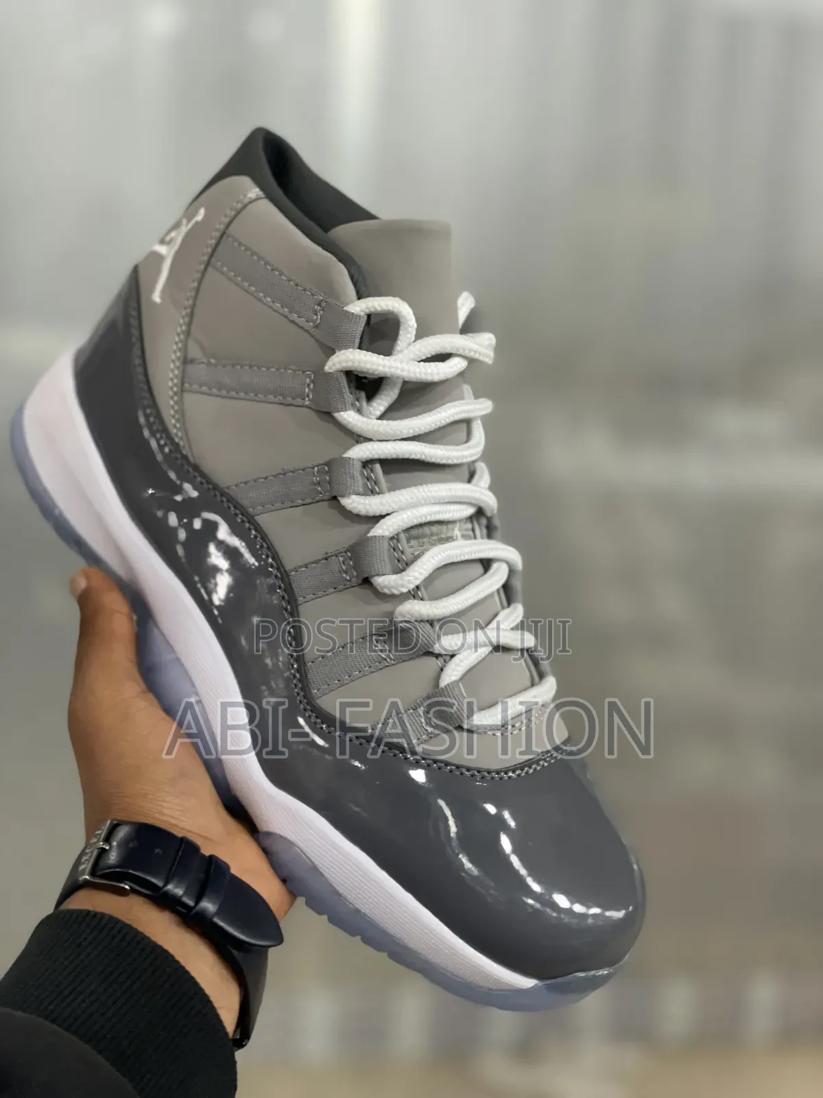 Nike Air Jordan 11 Retro Grey Mud Sneakers,