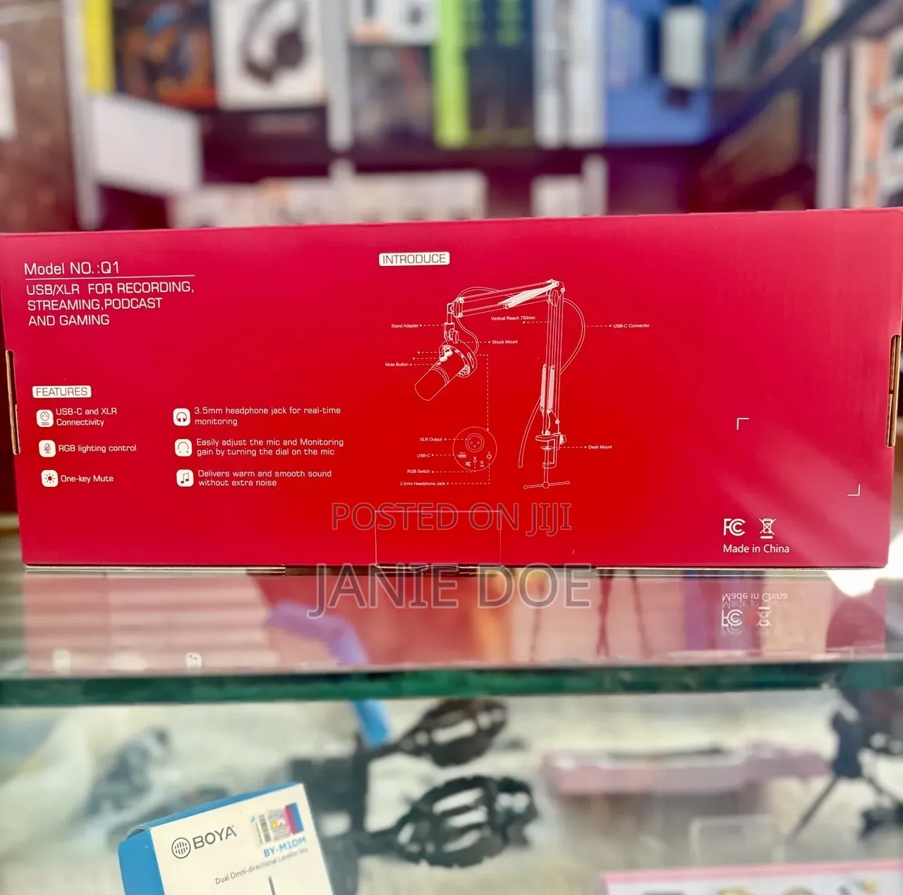 Yanmai Q1 Series Usb Xlr ማይክሮፎን ፓኬጅ