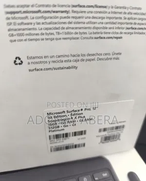 New Laptop Microsoft Surface Pro Copilot+ PC 12 16GB SSD 512GB