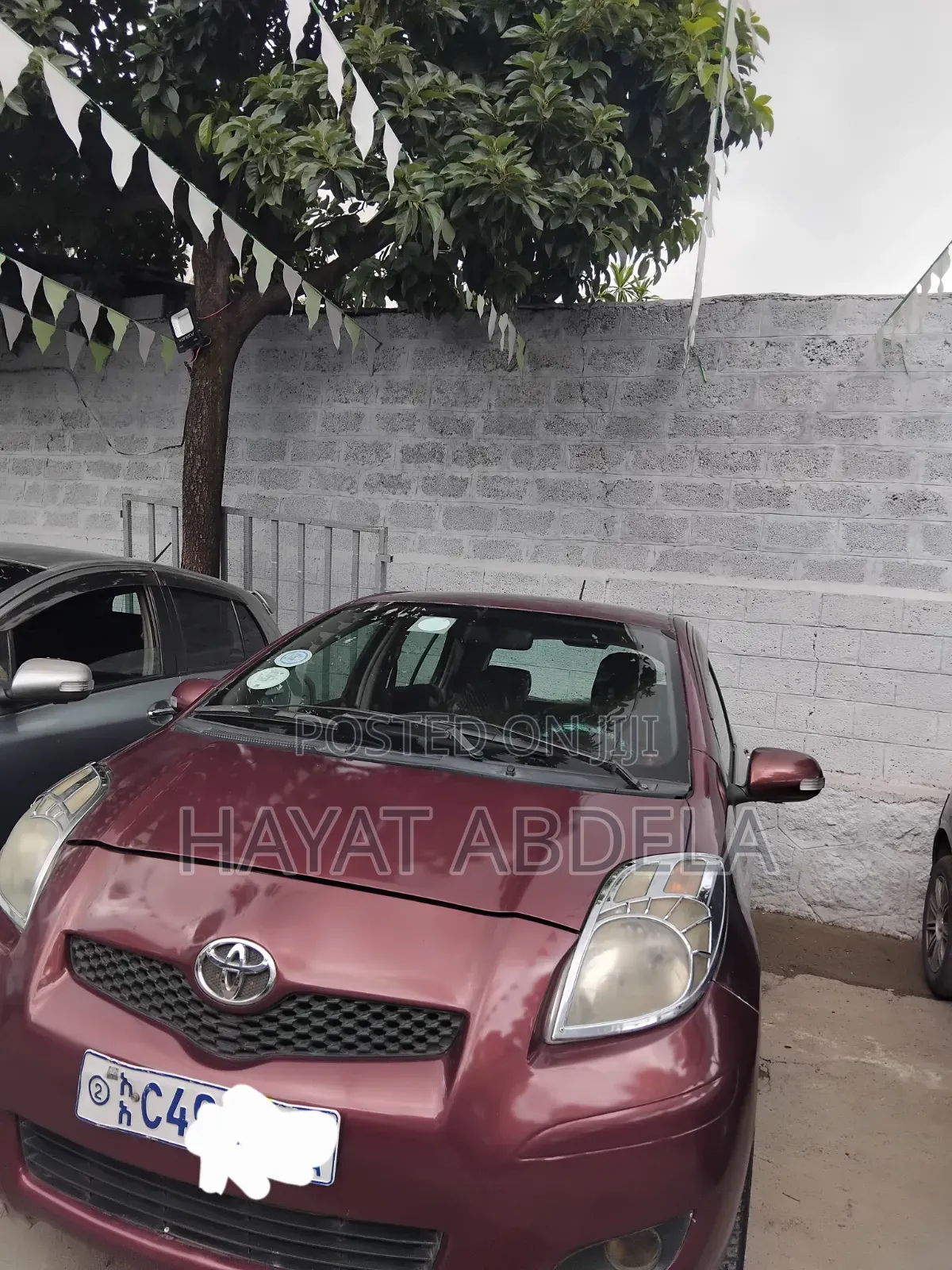 Toyota Yaris 2010 Burgundy