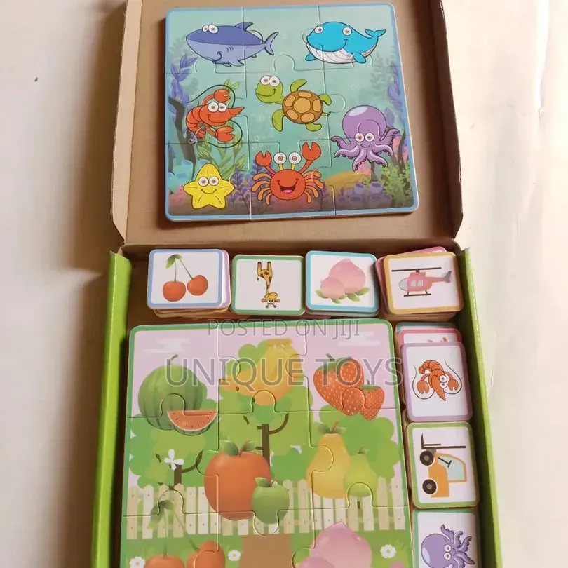 6-in-1 Wooden Jigsaw Puzzle Set