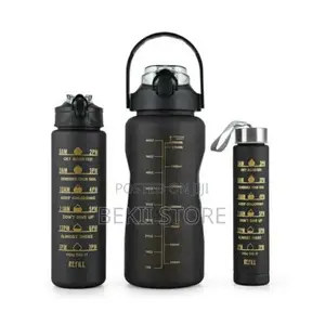 3 in 1 Colorful Water Bottle Set