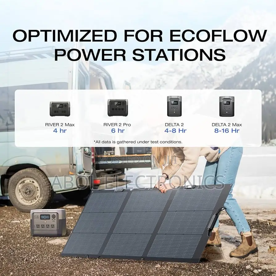 Ecoflow 160w Portable Solar Panel (Foldable Ip68 Waterproof)