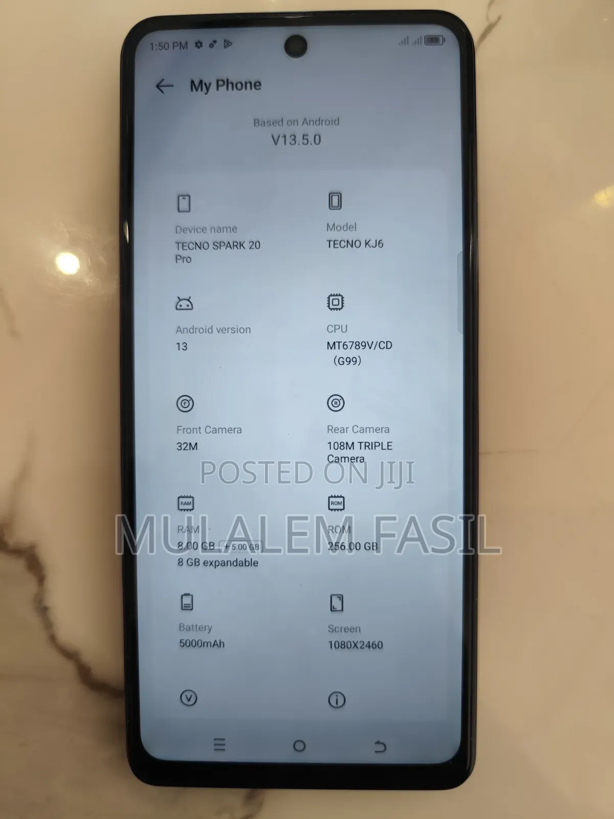 Tecno Spark 20 256 GB Black