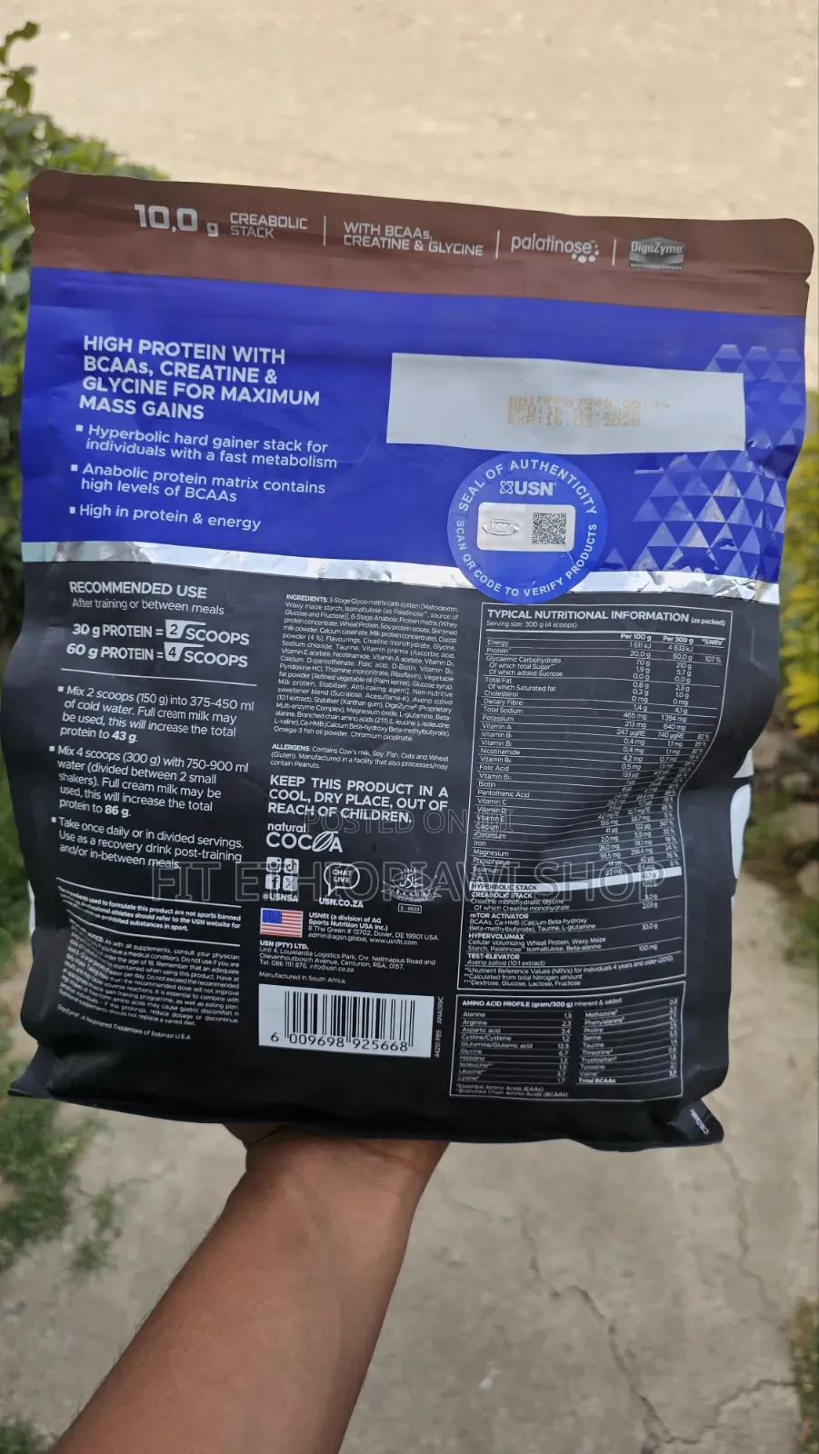 Original Hyperbolic Mass 2kg