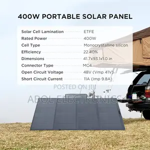 Ecoflow 400w Portable Solar Panel (Foldable Ip68 Waterproof)