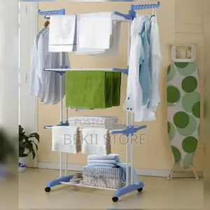 ዘመናዊ 3 ደረጃ የልብስ ማድረቂያ (Three Layer Clothes Drying Rack)