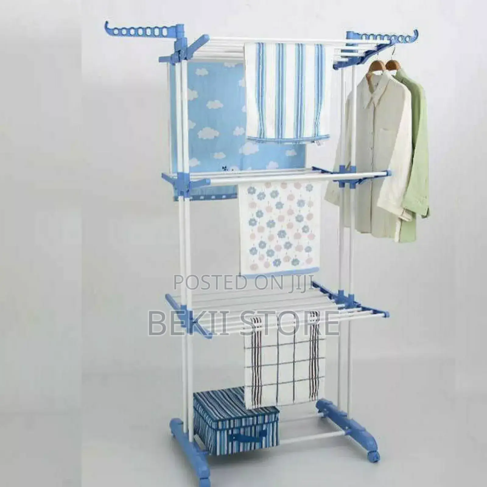ዘመናዊ 3 ደረጃ የልብስ ማድረቂያ (Three Layer Clothes Drying Rack)