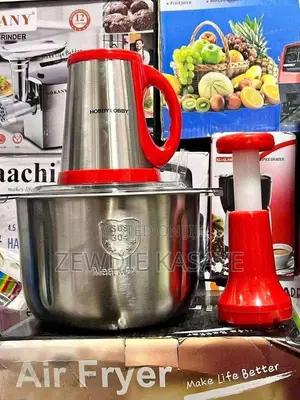 Stainless Steel 4 Liter Chopper የሽንኩርትና የስጋ መፍጫ 4 ሊተር