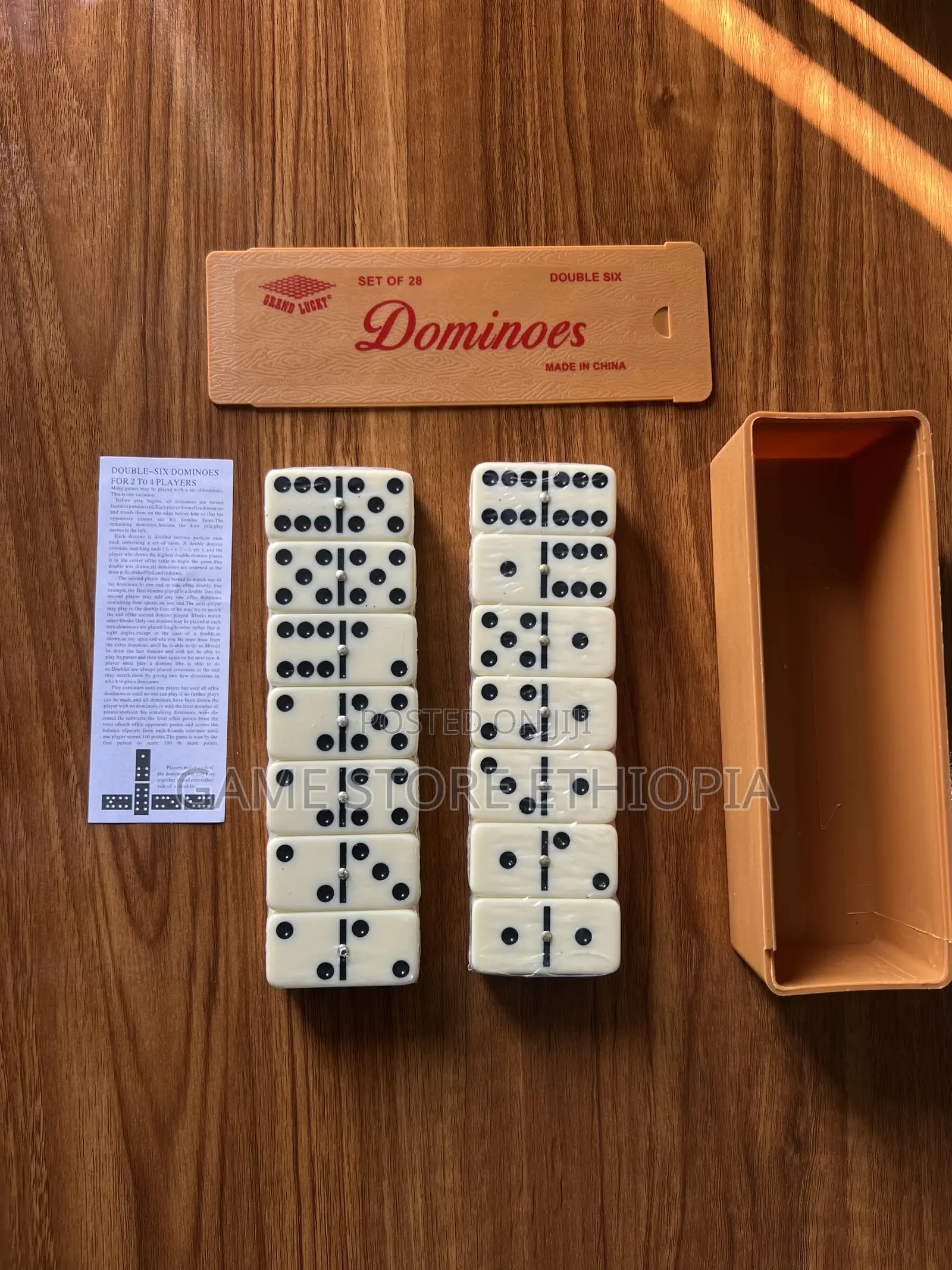 Dominoes Game Sets! 28 Tiles. ከቤተሰብ ከጓደኛ ጋር የሚጫወቱት ጨዋታ ዶሚኖስ