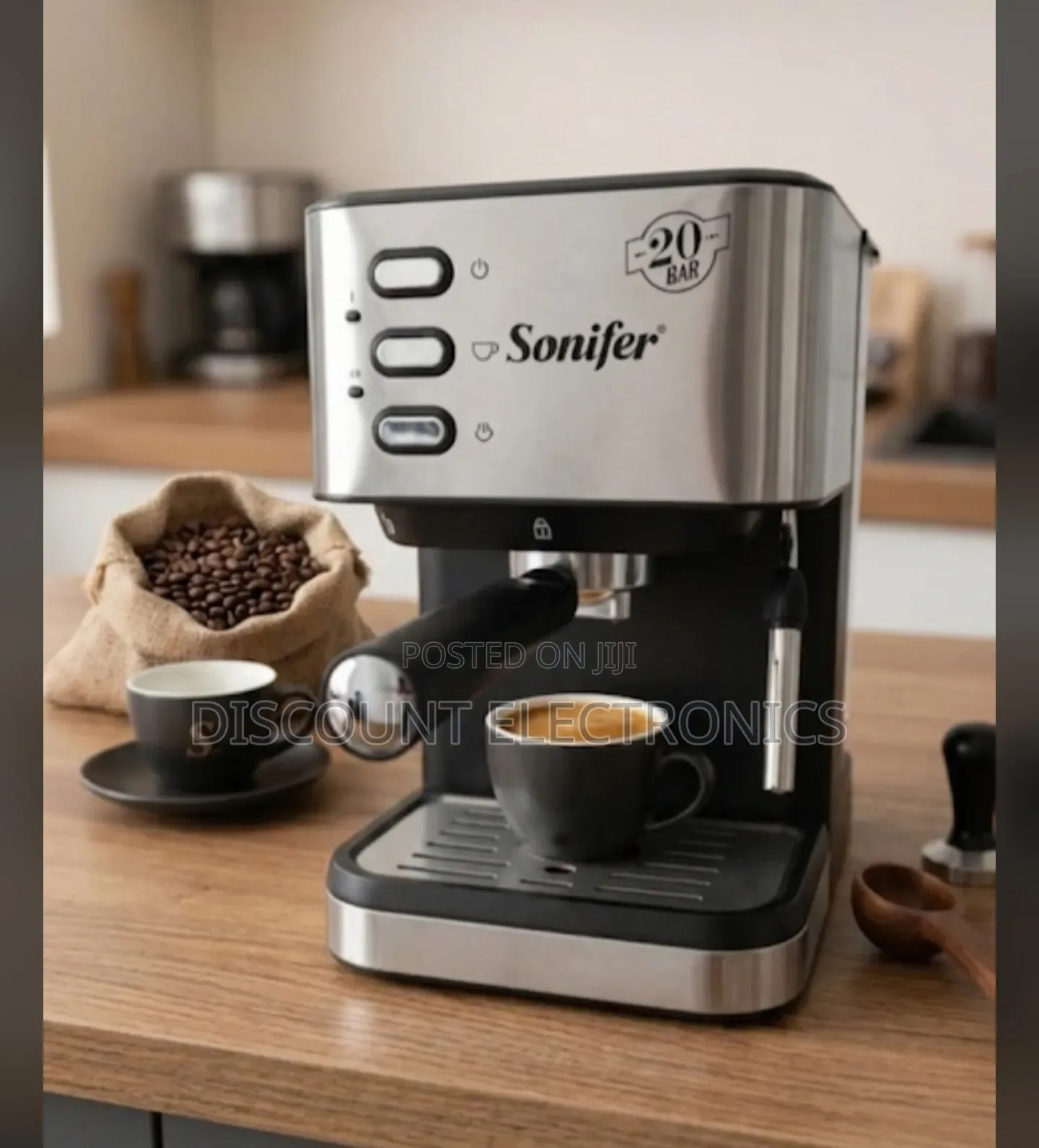 Sonifer 20-Bar Espresso Machine Cappuccino Maker