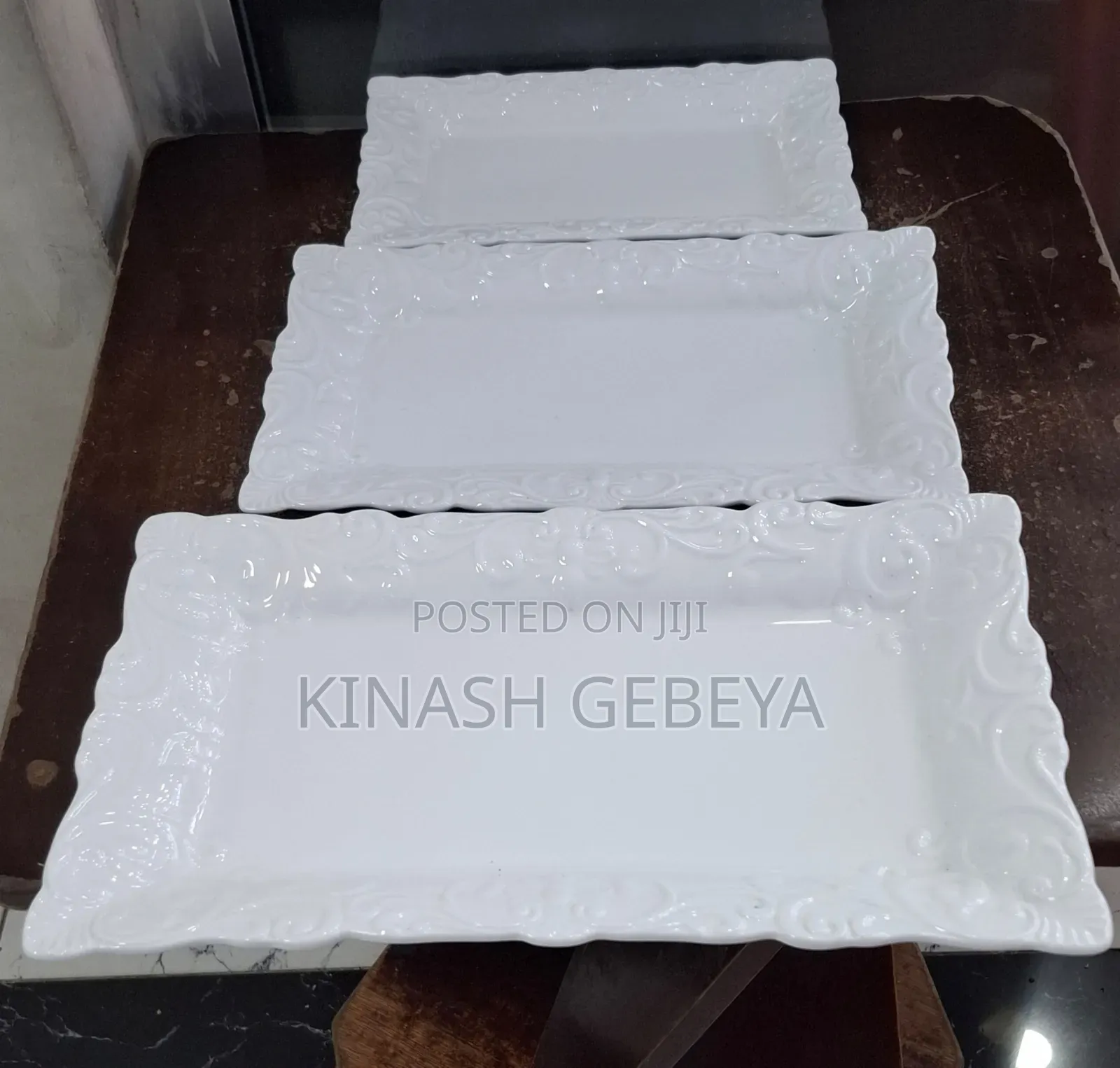 3pcs High Quality Food Serving Plates
