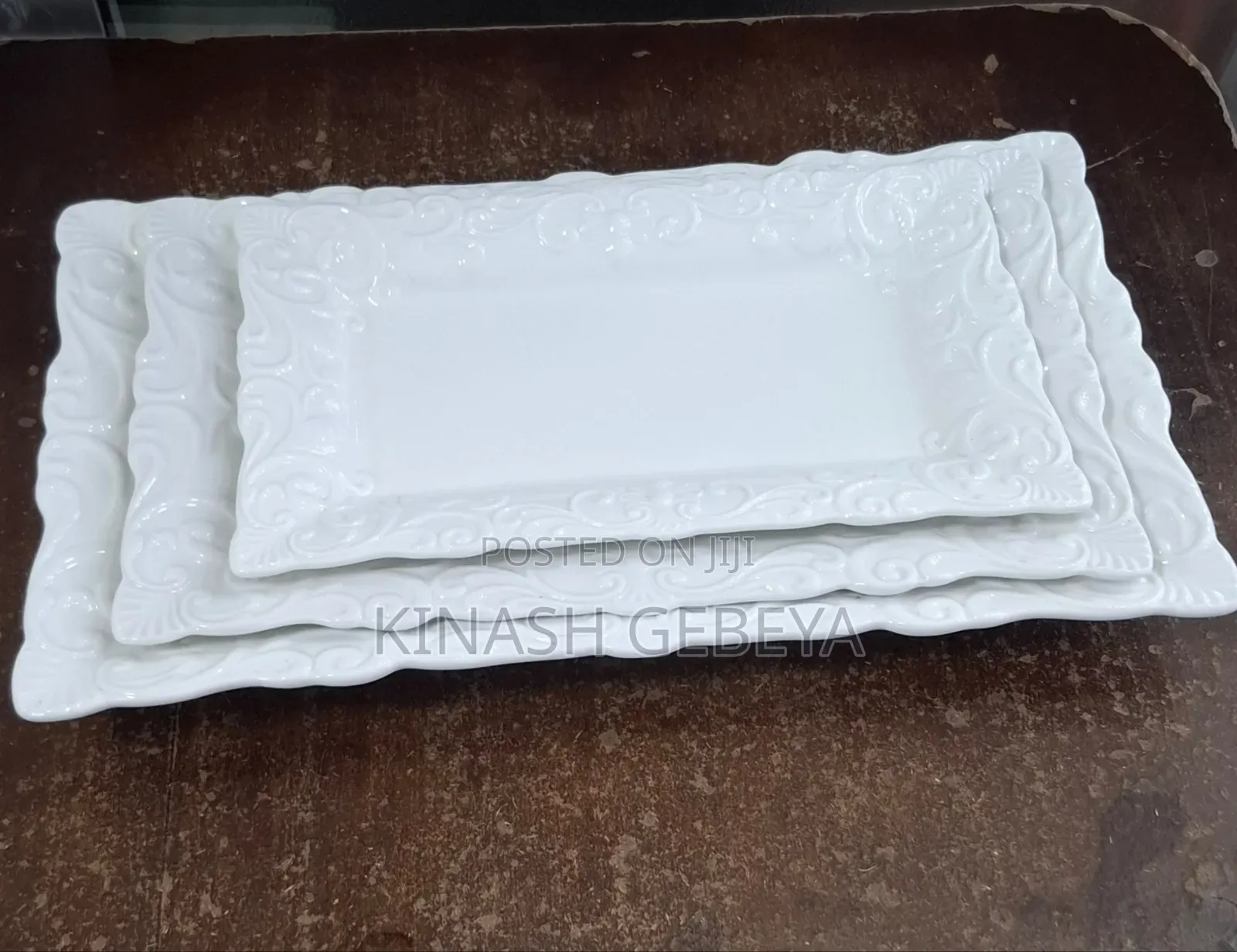 3pcs High Quality Food Serving Plates