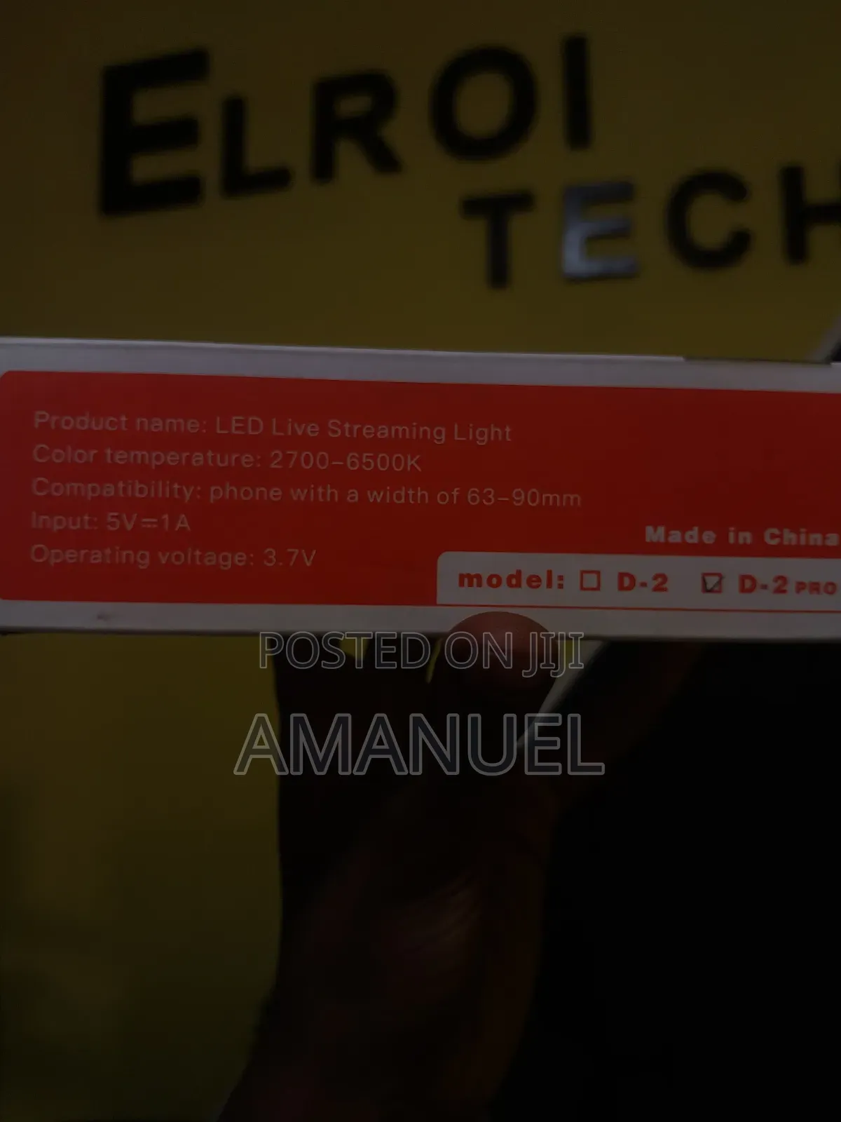 D2 Led Live Streaming Light