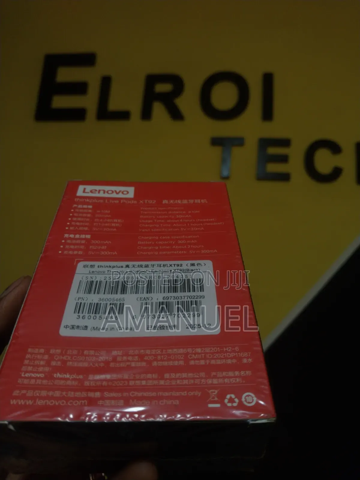 Lenovo Think Plus Xt92 Gamming Earbuda