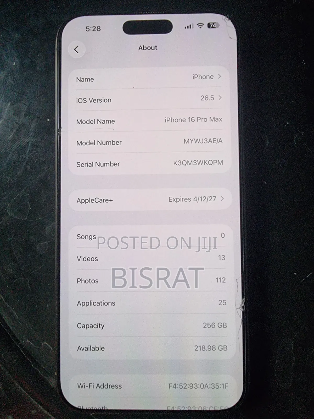 Apple iPhone 16 Pro 256 GB Gold