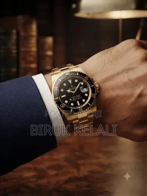 Rolex Submariner Date in Gold Witha Black Ceramic Bezel and Black Dial