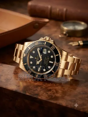 Rolex Submariner Date in Gold Witha Black Ceramic Bezel and Black Dial