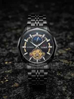 Lexros Automatic Watch Features a Striking All-Black Stainless Steel