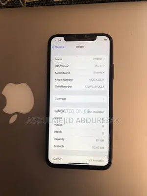 Apple iPhone X 64 GB Black