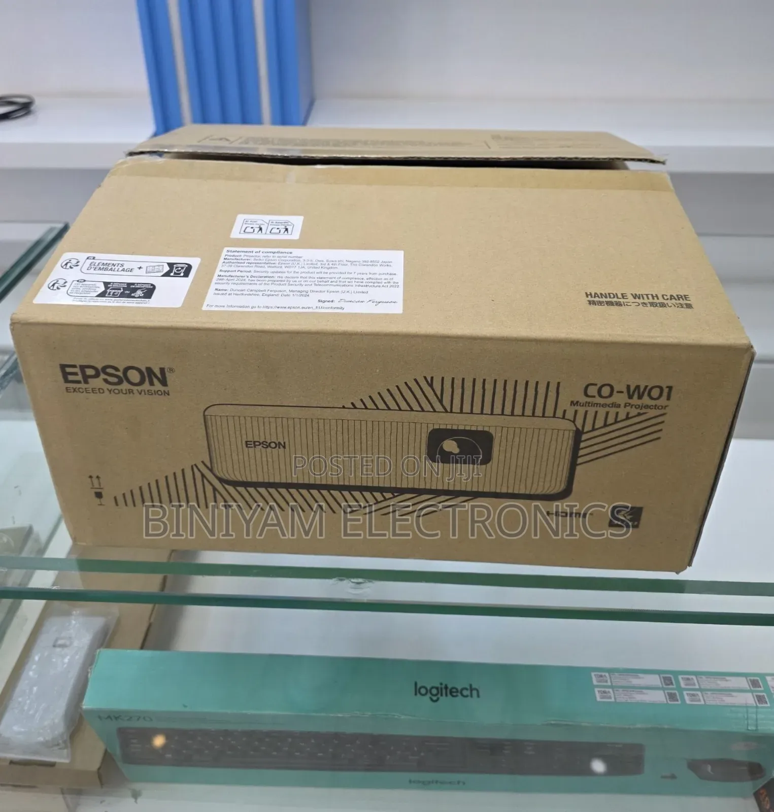 Epson Projector Model : Co-W01 With Cartoon