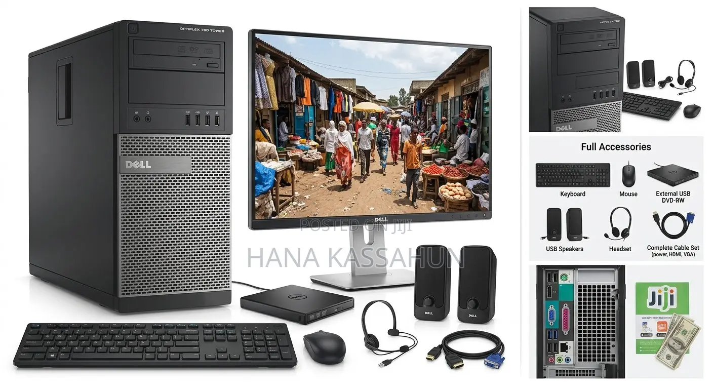 Desktop Computer Dell OptiPlex 790 4GB Intel Core i3 HDD 500GB