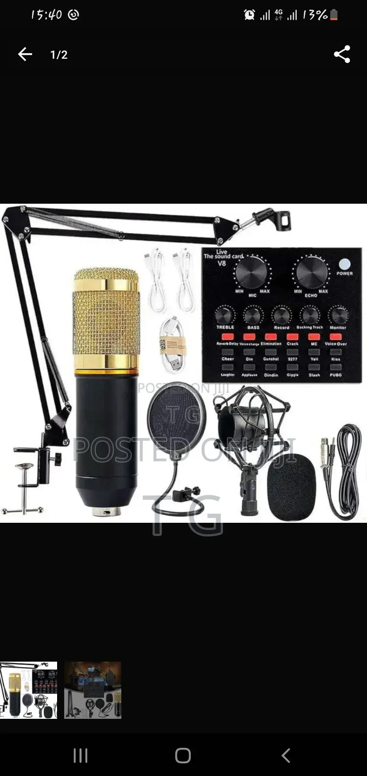 Jbl Wirless Mic & Wired Miic, Condenser Mic