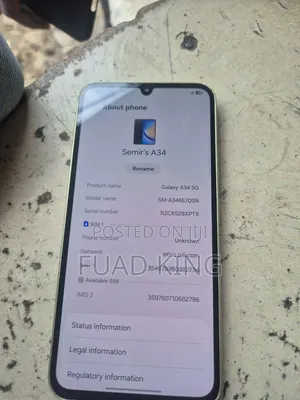 Samsung Galaxy A34 5G 128 GB Yellow