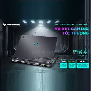 New Laptop Acer Predator Helios Neo 16 16GB Intel Core i9 SSD 1T