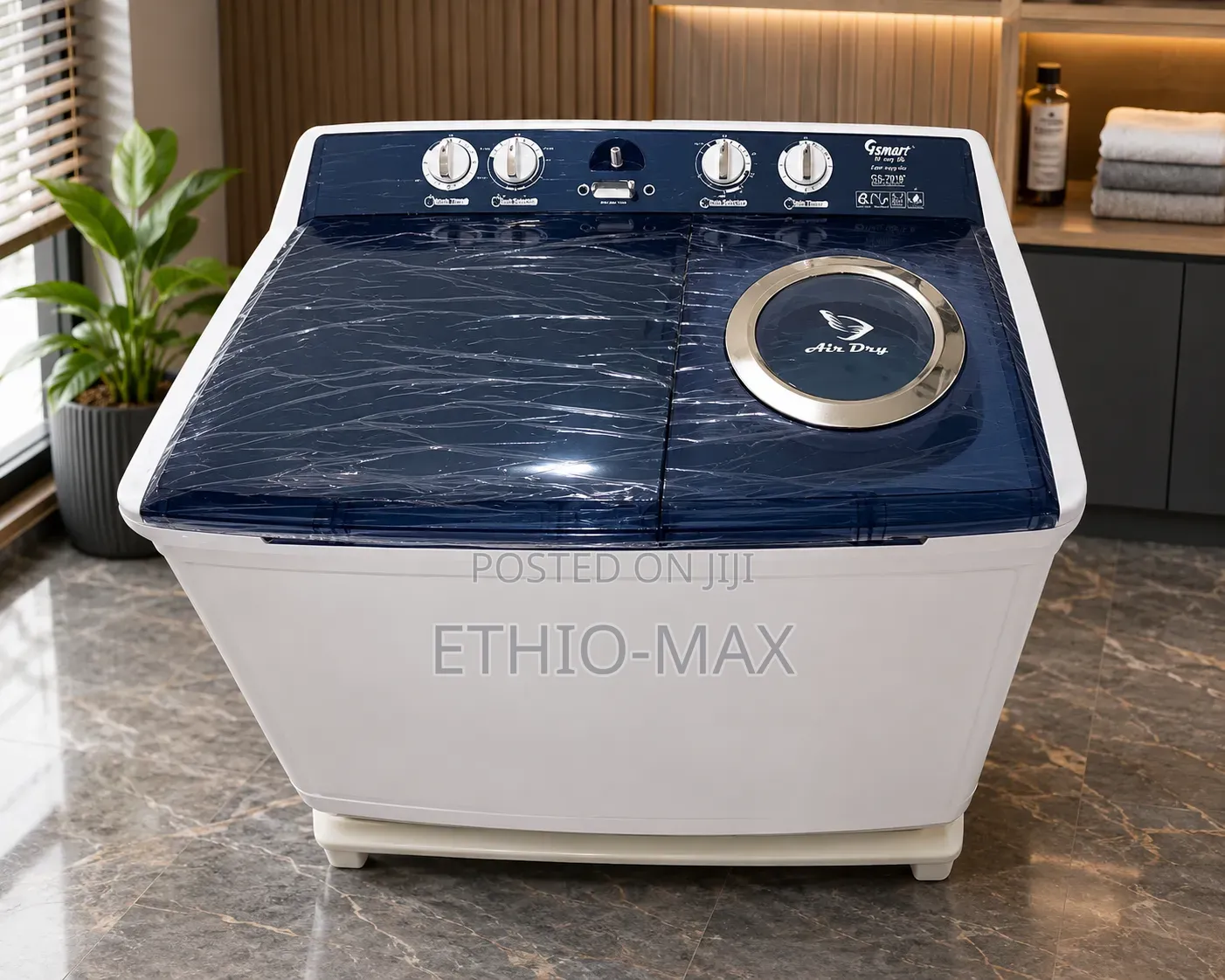 Smart Washing Machine 16kg – Extra Large Capacity | Powerful Cleaning