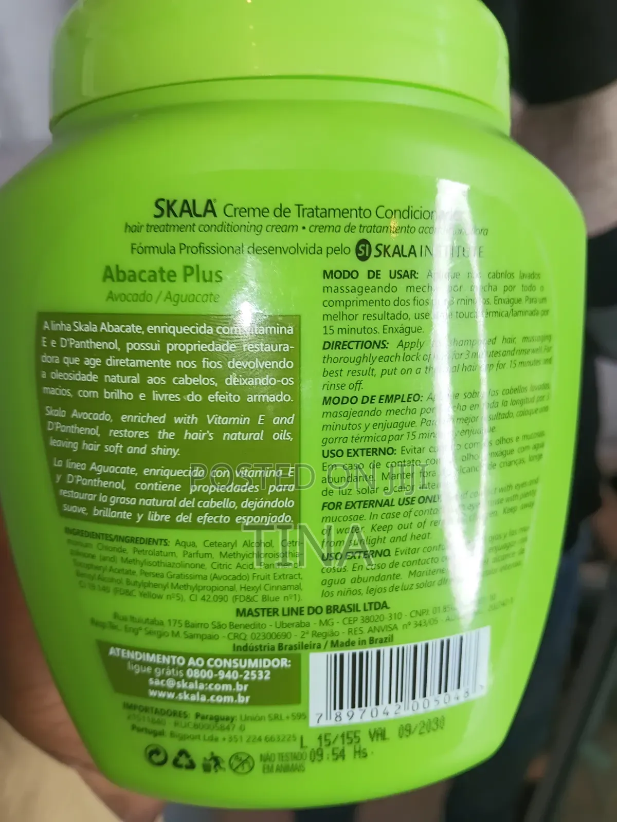 Skala Professional Abacate (Avocado) Hair Treatment Cream