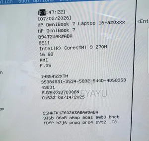 New Laptop HP OmniBook 7 16" 16GB Intel Core i9 SSD 1T