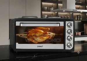 Dako Mini Oven 65l Electric Oven With Double Hot Plates –