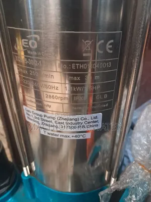 Leo Bore Hole Submersible Pump 1.5hp