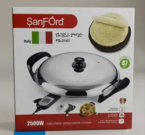 Sanford 47cm Electric Injera Mitad – 2500w Non-Stick Griddle
