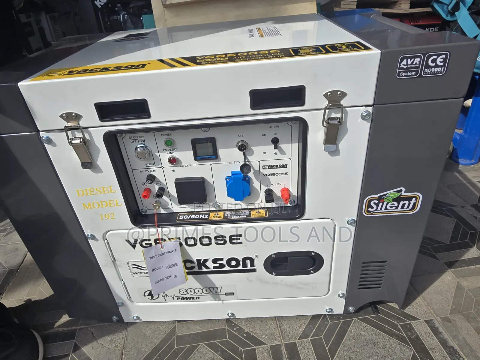  Vackson 8.5kw Silent Diesel Generator – Powerful, Fuel-Efficient