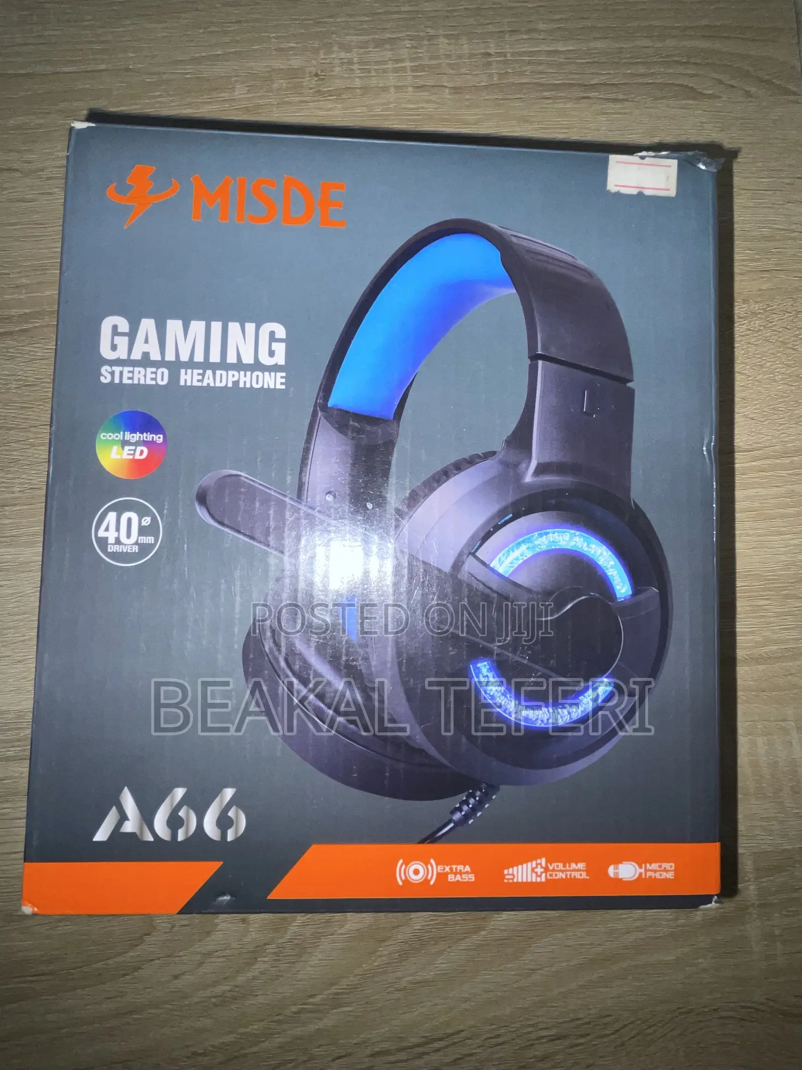 A66 Gaming Stereo Headphone With Free Usb Sound Card