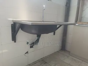 Stainless Steel Sink With Mounting Frame and Complete Accessories