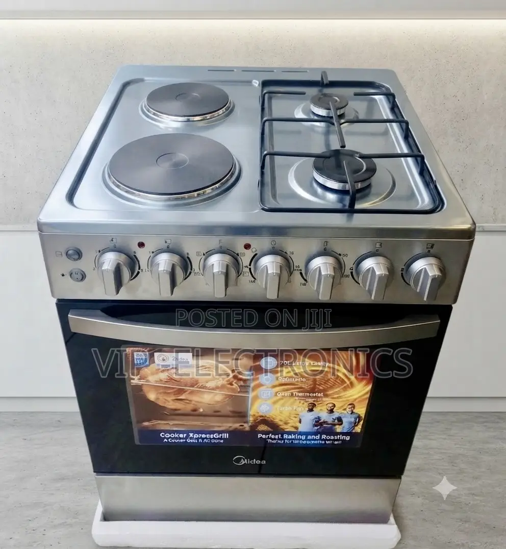 Midea Oven 60×60cm Xpressgrill Gas Cooker. Featuring